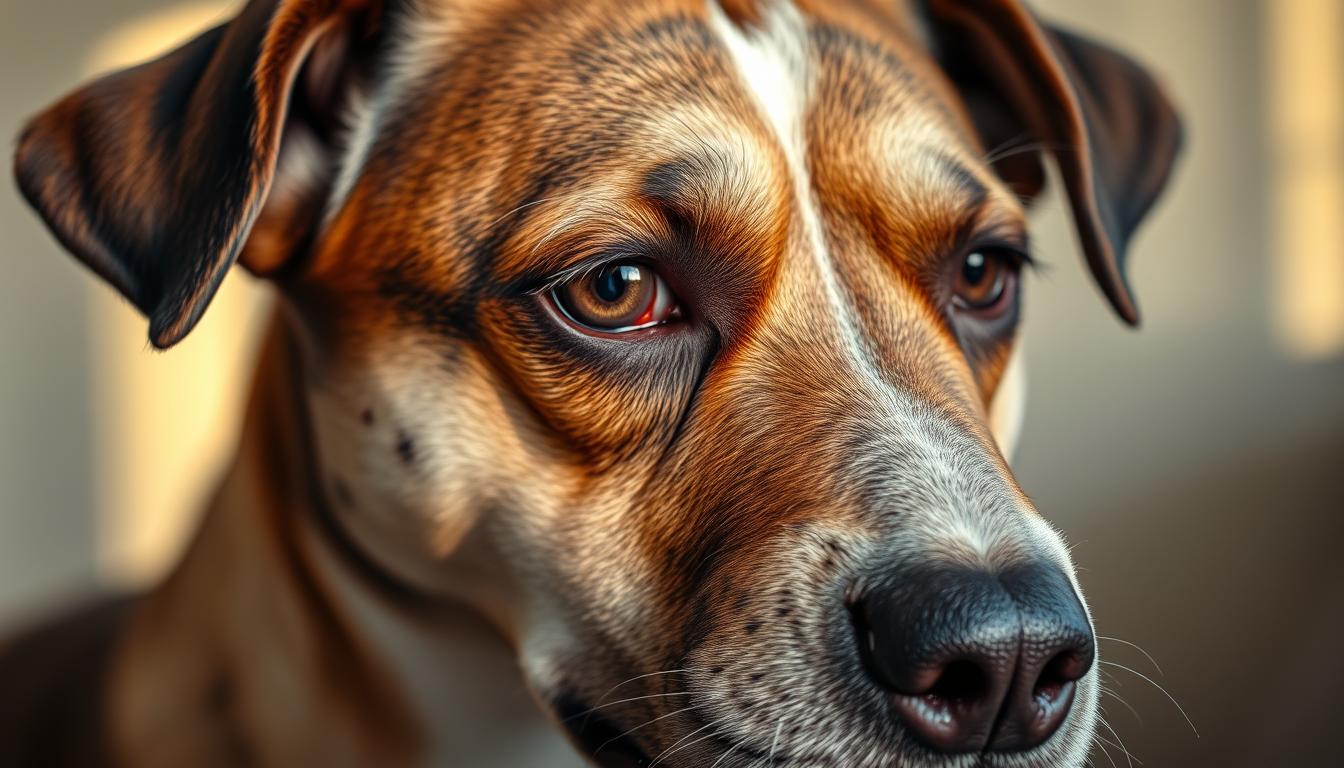 cachorro com olho remelando