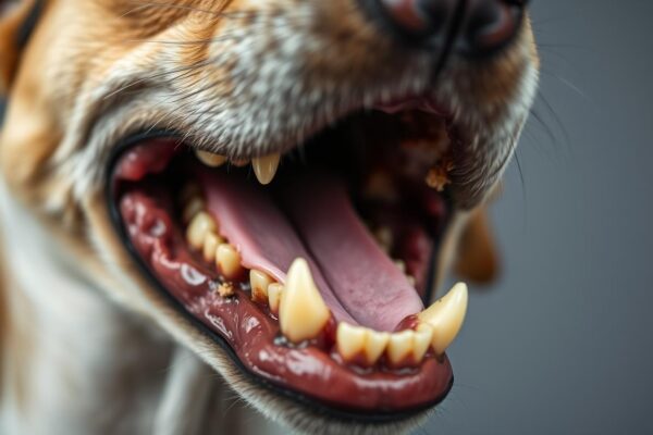 cachorro com tártaro nos dentes