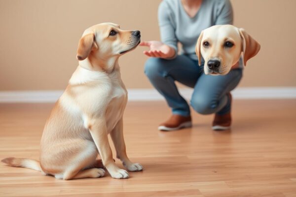 como ensinar o cachorro a sentar
