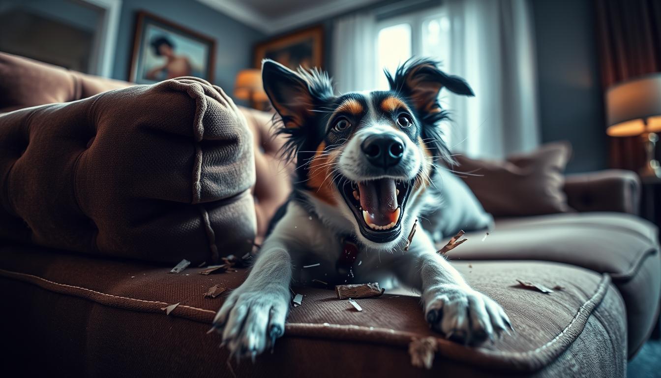 como evitar que o cachorro destrua móveis