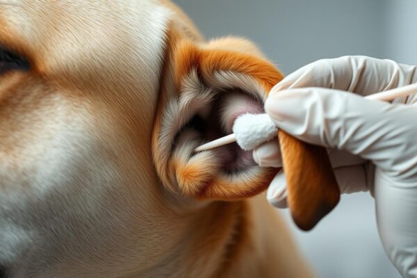 como limpar ouvido de cachorro