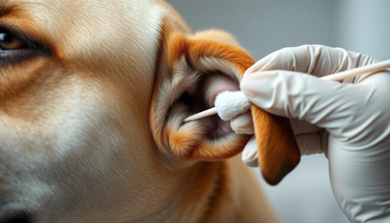 como limpar ouvido de cachorro