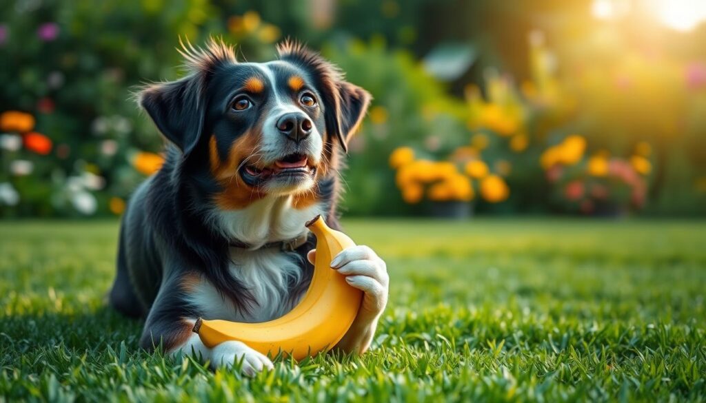 introdução de banana na dieta canina