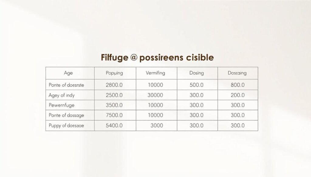 tabela vermifugação filhotes