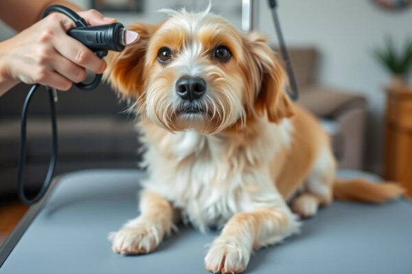 tosar cachorro em casa