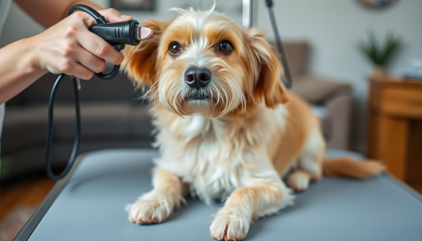 tosar cachorro em casa