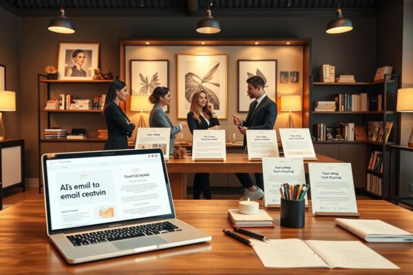 AI email templates boutique