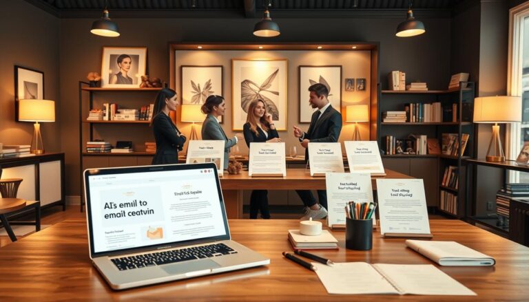 AI email templates boutique