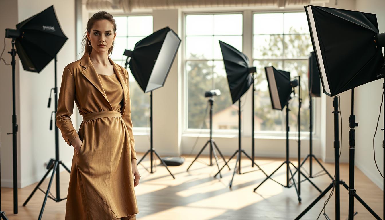 AI fashion photo lighting