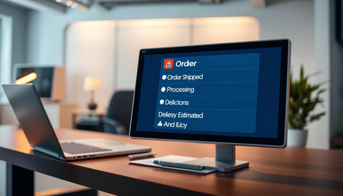 AI order status messages