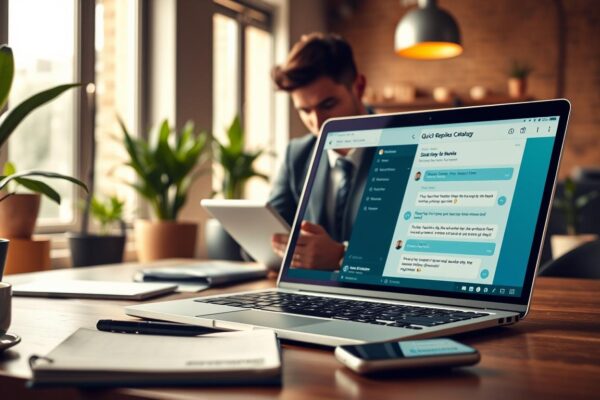 AI quick replies catalog